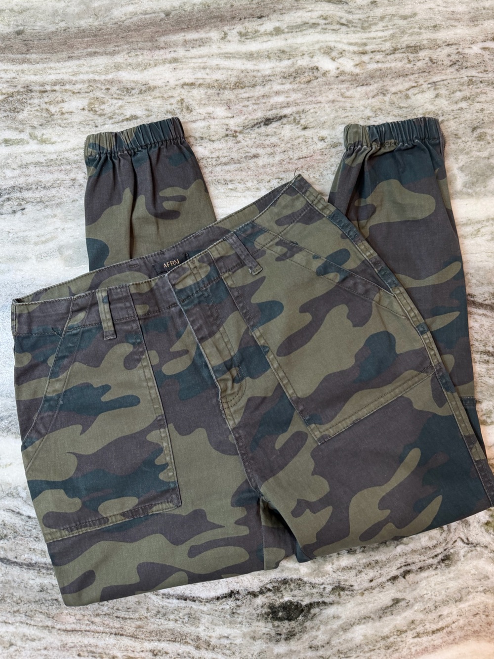 AFRM Camo Jogger Pants - Olive & Black Camo